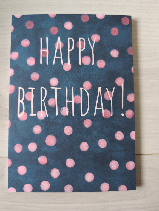 Postkarte "Happy Birthday"