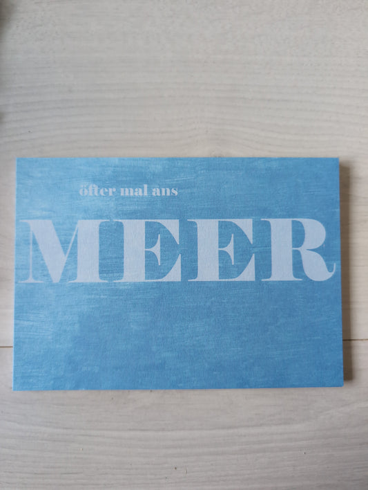 Postkarte "öfter mal ans MEER"