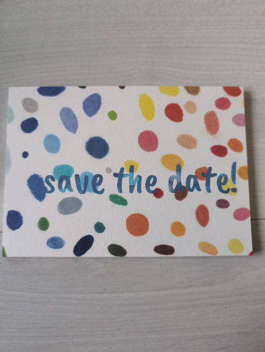 Postkarte "save the date"