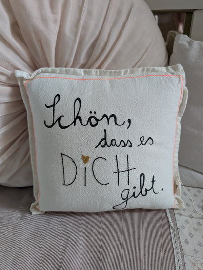 Mini Kissen. Schön, dass es dich gibt