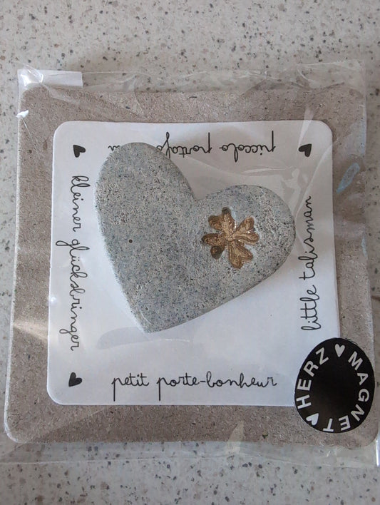 Terrazzo Herzmagnete. Kleiner Glücksbringer