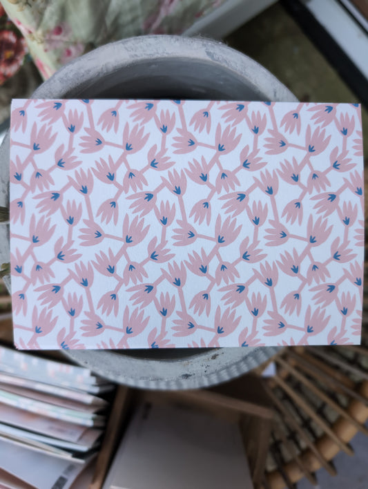 Postkarte „soft pink flowers“