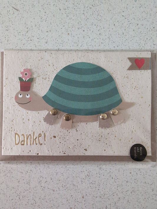 Hampeltier Karte. Schildkröte