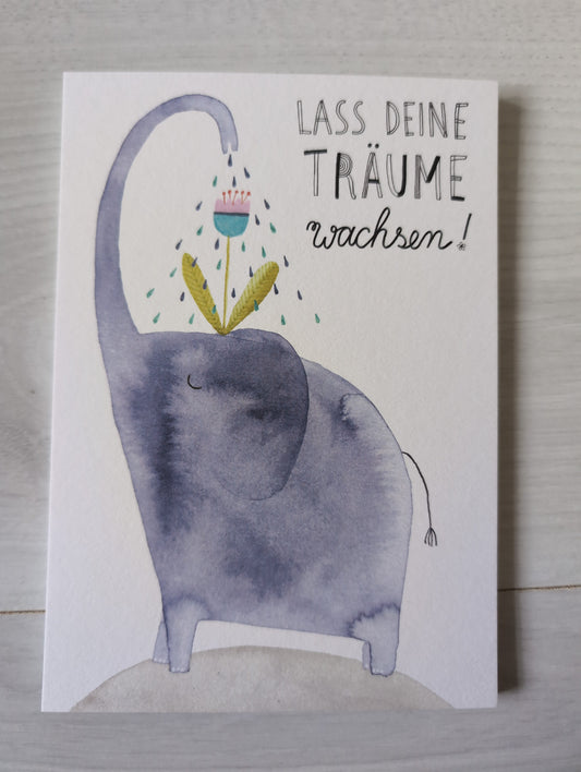 Postkarte "LASS DEINE TRÄUME wachsen!"