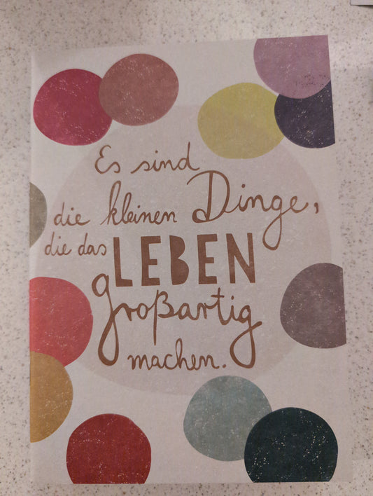 Schreibhefte "Es sind die kleinen Dinge"
