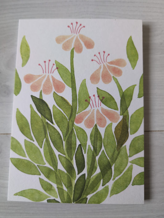 Postkarte "fantasy flower I"