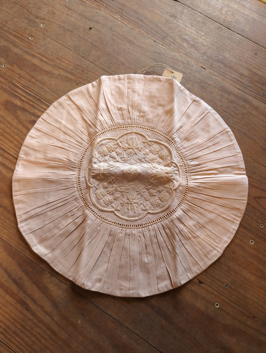 Kissenbezug rund 50cm "rosé"