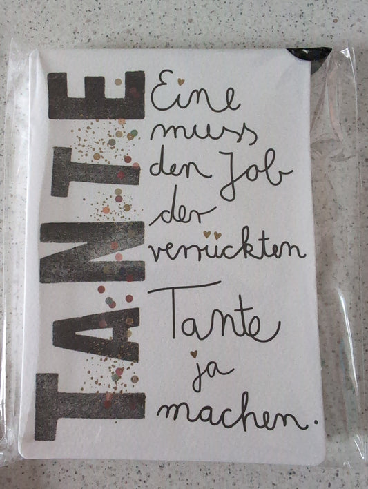 Postkarte "Tante"