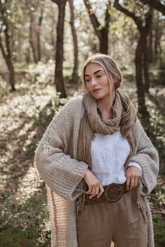 Strickjacke Soft Muse beige