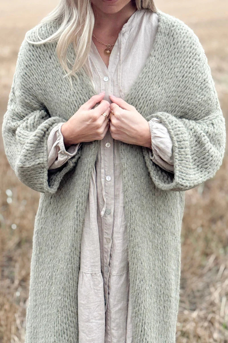 Strickjacke Soft Muse salbeigrün