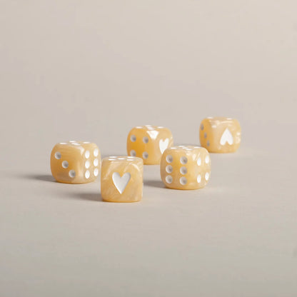Würfel im Set Gold