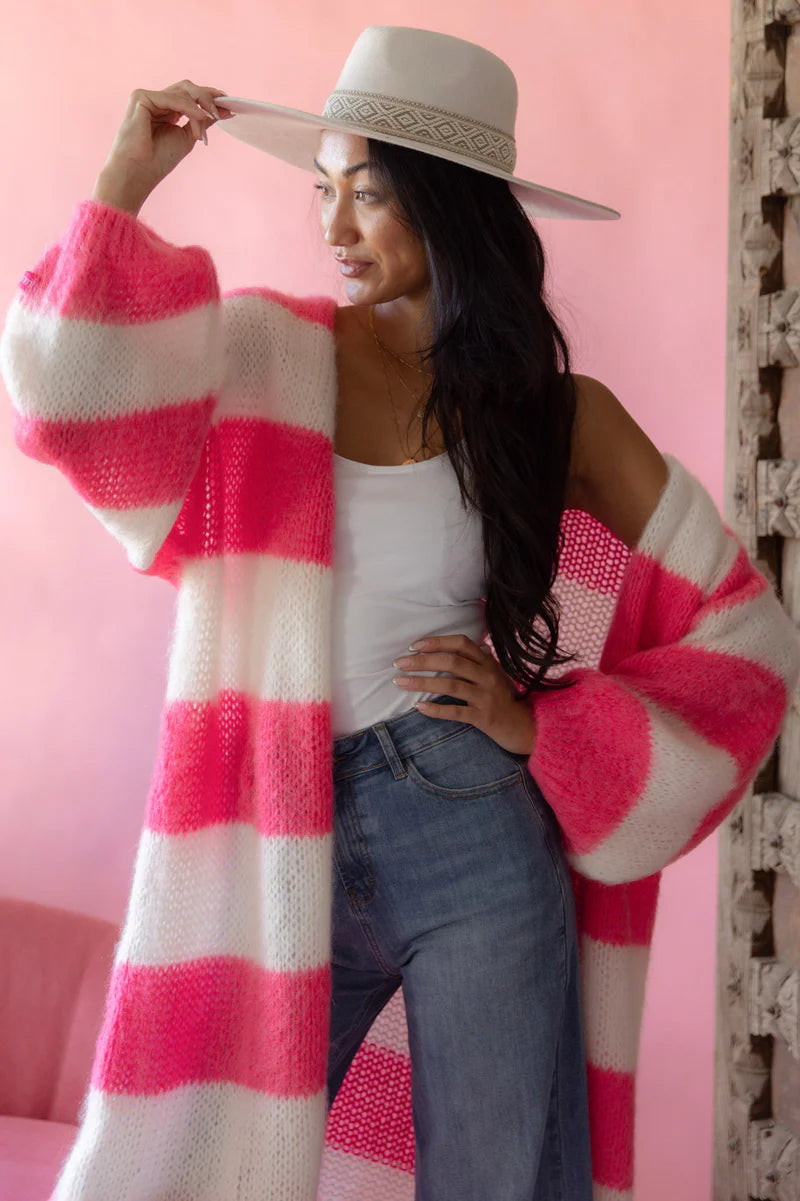 Strickjacke Streifen