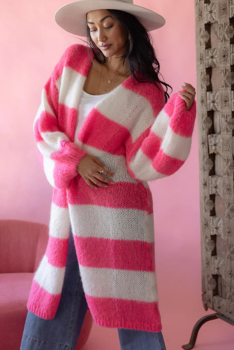 Strickjacke Streifen
