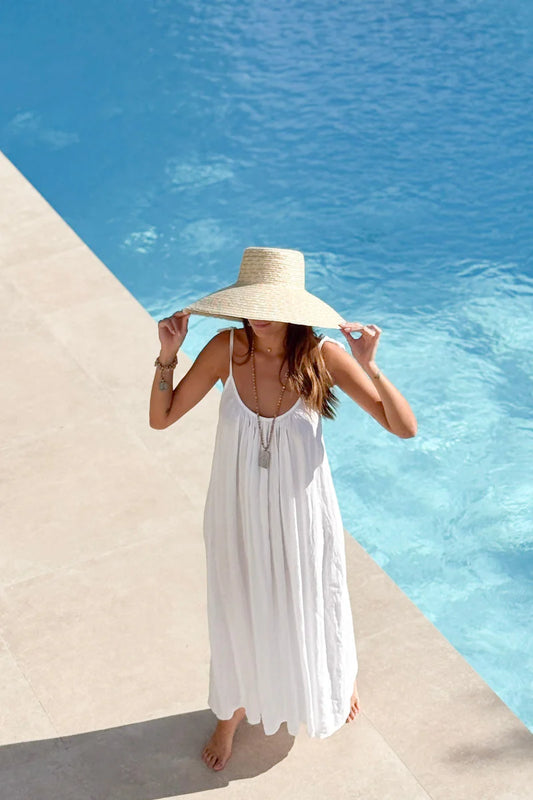 Kleid Sun Queen Linen weiß