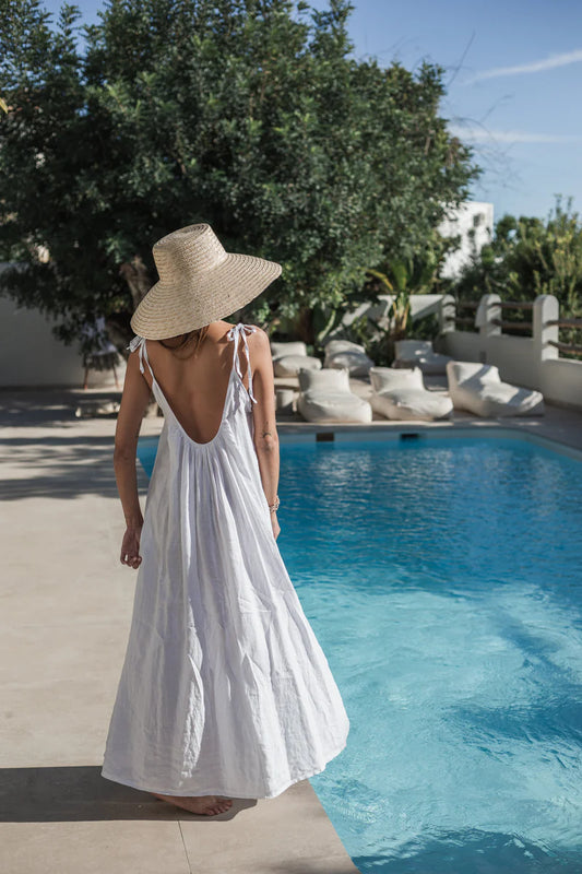 Kleid Sun Queen Linen weiß