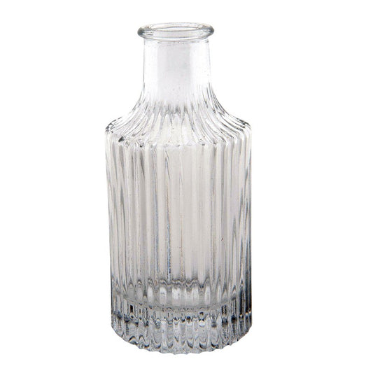 Vase geriffelt 6x13 cm