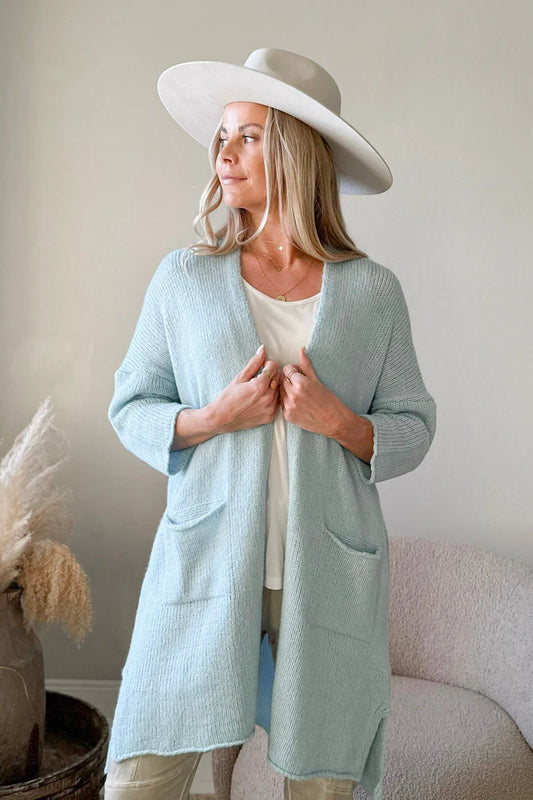 Strickjacke Wilona hellblau