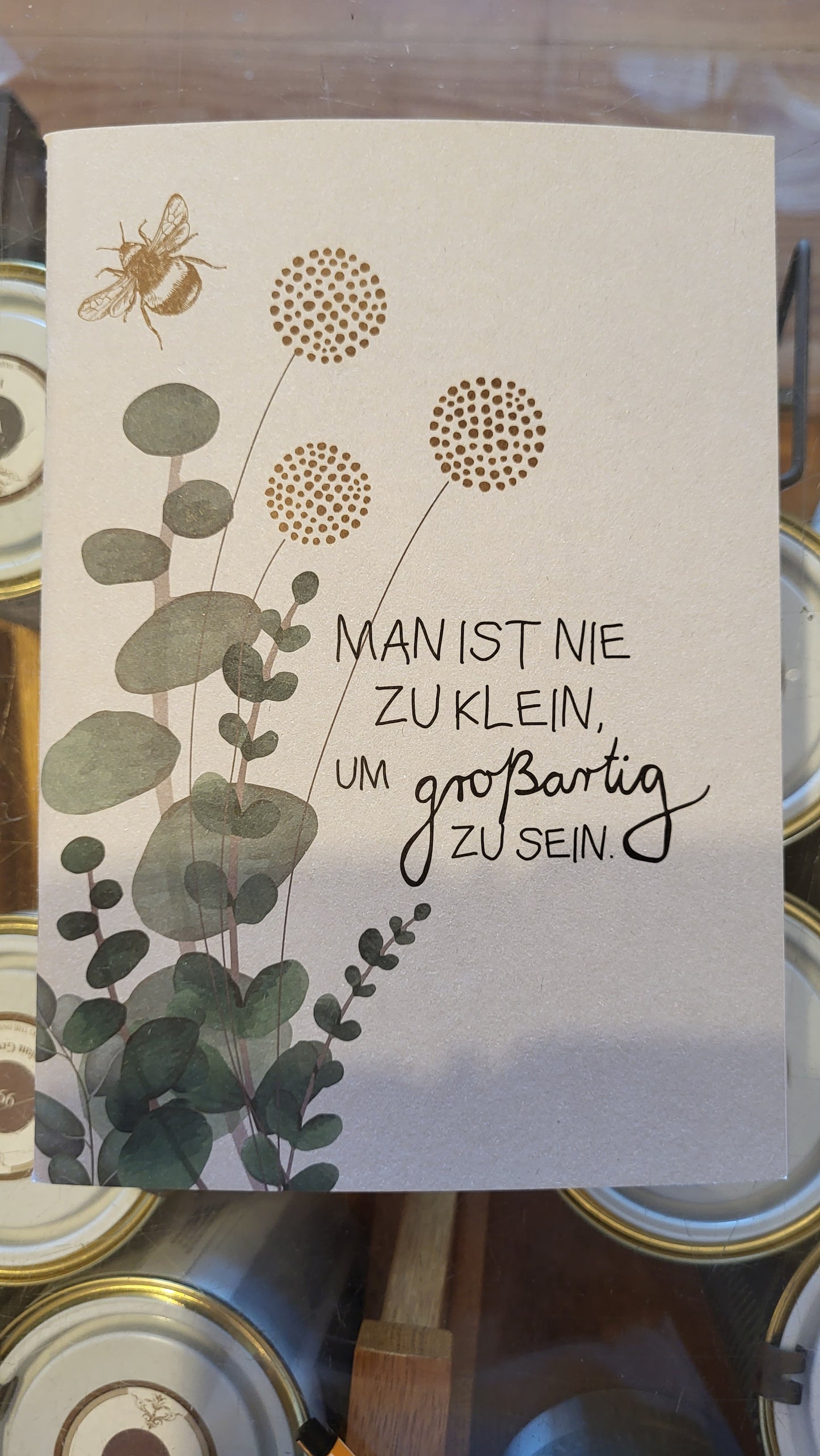 Schreibhefte "Man ist nie zu klein..."