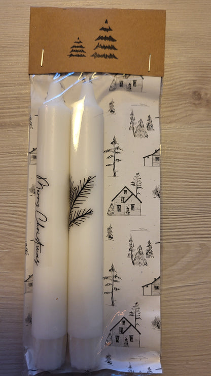 Weihnachtskerzen / Adventskerzen 2er Pack