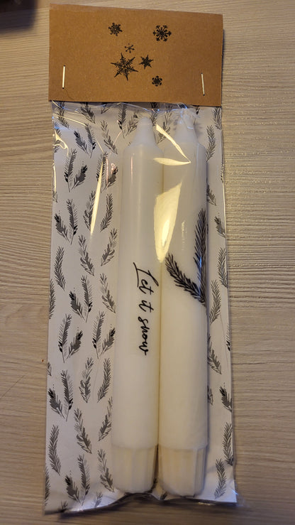 Weihnachtskerzen / Adventskerzen 2er Pack