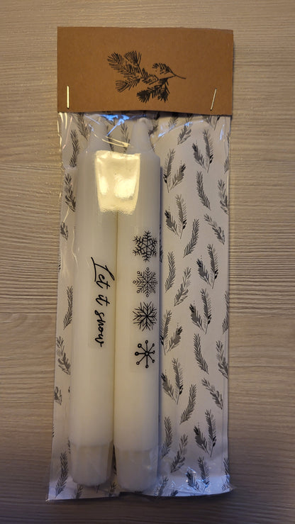 Weihnachtskerzen / Adventskerzen 2er Pack