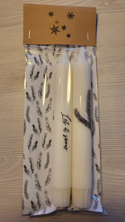 Weihnachtskerzen / Adventskerzen 2er Pack