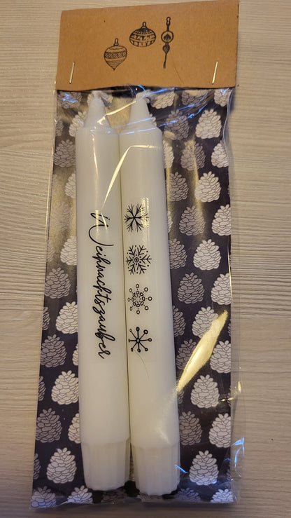 Weihnachtskerzen / Adventskerzen 2er Pack