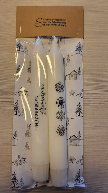 Weihnachtskerzen / Adventskerzen 2er Pack