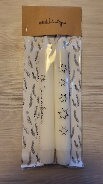 Weihnachtskerzen / Adventskerzen 2er Pack
