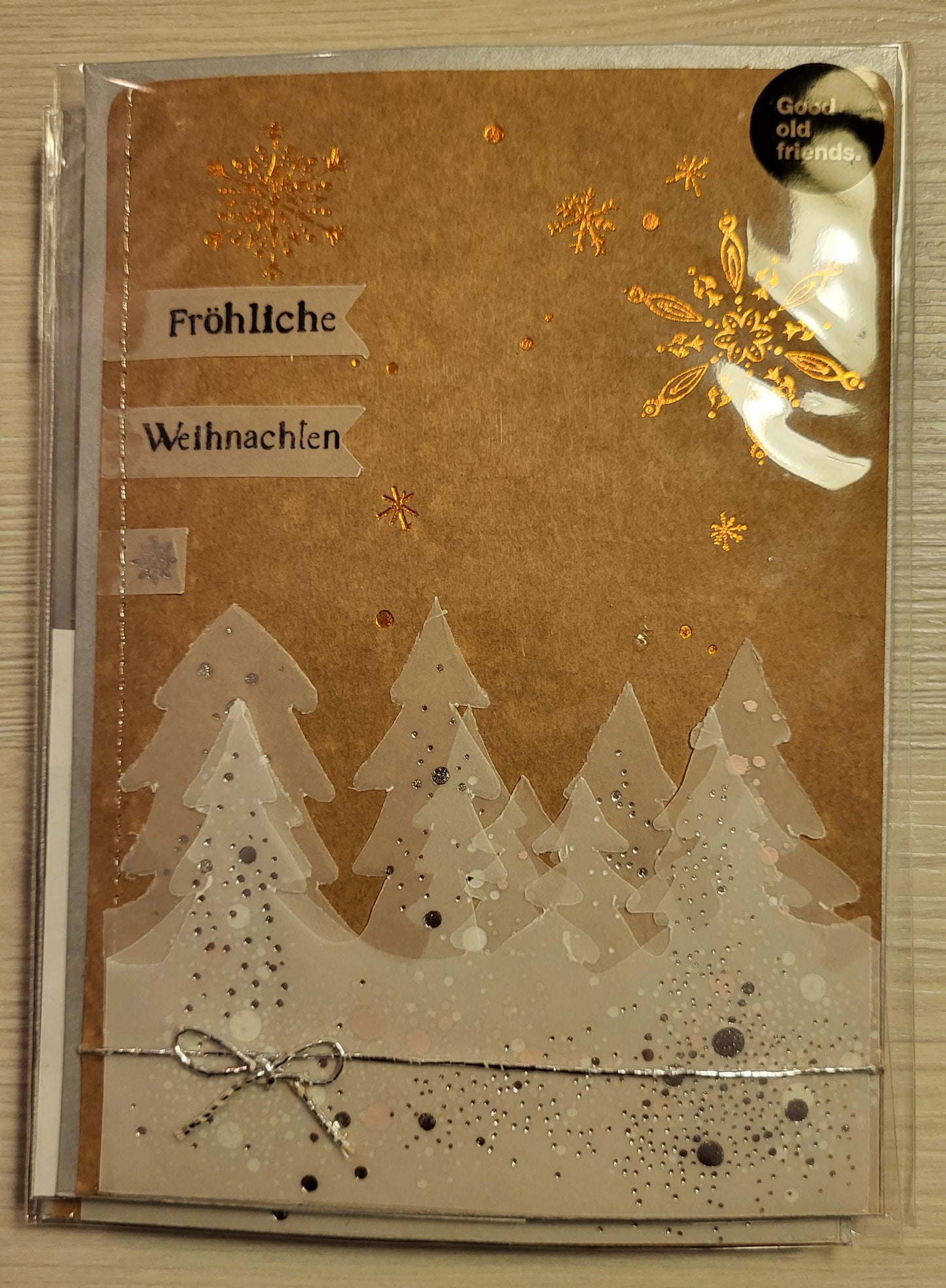 Winter Silhouetten Karte "Fröhliche Weihnachten"