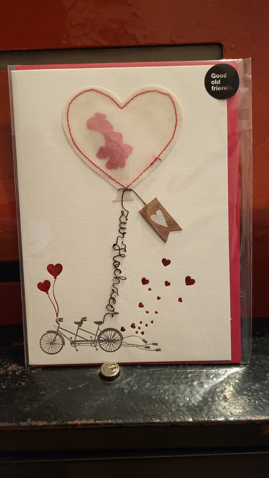 Luftballonkarte "Zur Hochzeit"