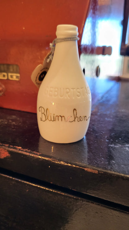 Mini Flaschenvase "Geburtstagsblümchen"