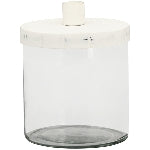 Kerzenhalter mit Glas