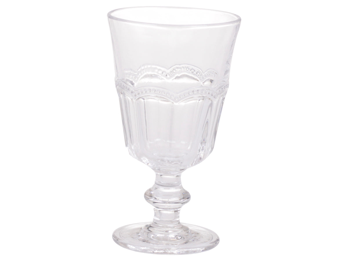Weinglas mit Perlenkante