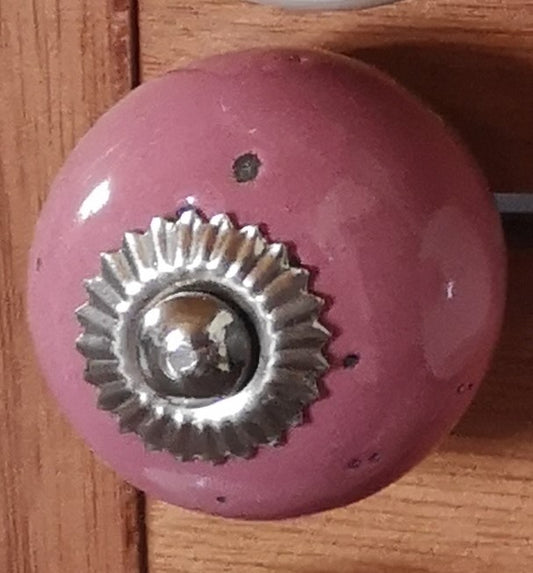 Möbelknopf pink dunkel