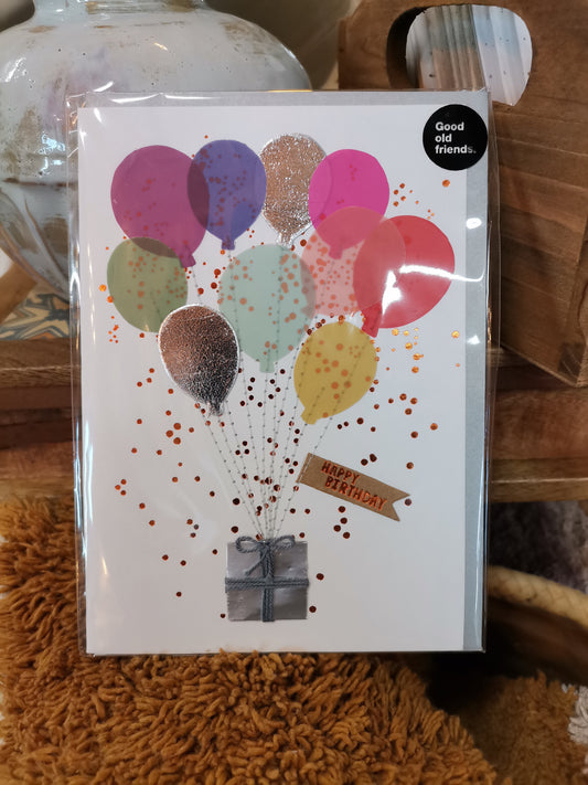 Bunte Ballonkarte