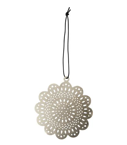 Deko Ornament zum hängen "Silber"