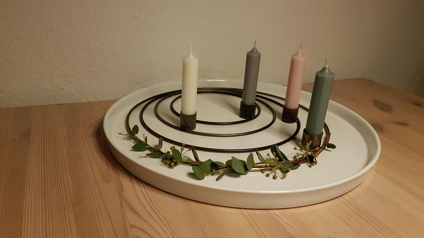 Kerzenhalter / Adventskranz rund